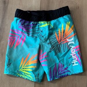 Hurley Multicolor Leaf Print Swim Shorts